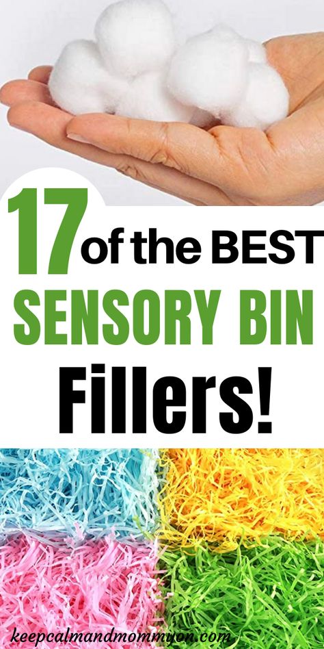 Sensory Bin Age 2, Sensory Bin Fillers Toddlers, Quiet Sensory Bins, Giant Sensory Bin, How To Make A Sensory Bin, Crinkle Paper Sensory Bin, Shredded Paper Sensory Bin, Sensory Basket Ideas, Natural Sensory Bins