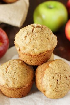 Applesauce Muffins ~ our family's favorite muffins!  www.thekitchenismyplayground.com Apple Streusel Muffins, The Kitchen Is My Playground, Buttermilk Banana Bread, Applesauce Muffins, Pumpkin Chocolate Chip Muffins, Oatmeal Muffins, Chocolate Chip Banana Bread, Fall Dessert Recipes, Baked Donuts