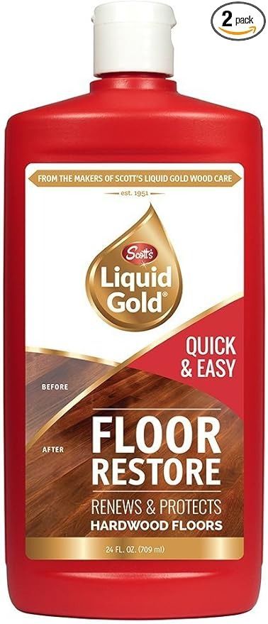 Amazon.com: Scott's Liquid Gold Floor Restore- Renews & Protects Hardwood Floors - Pack of 2 : Health & Household Old Wood Floors, Best Laminate, Floor Restoration, Real Hardwood Floors, Hardwood Floor Cleaner, Gold Floor, Up House, Wood Care, Wood Polish