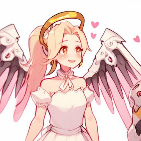 Mercy X Genji, Mercy Fanart, Mercy Overwatch, Overwatch Fan Art, Overwatch 2, Cute Anime Profile Pictures, Character Wallpaper, Cool Anime Pictures, Cute Profile Pictures