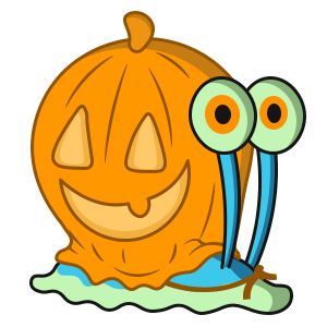 Gary The Snail From Spongebob, Halloween Spongebob, Sticker Spongebob, Spongebob Gary, Spongebob Halloween, Spongebob Costume, Gary The Snail, Pumpkin Drawing, Stickers Halloween