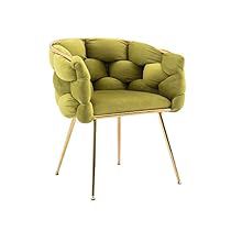 Olive Green Velvet, Chaise Metal, Green Velvet Sofa, Velvet Accent Chair, Single Sofa Chair, Upholstered Accent Chairs, Accent Arm Chairs, Living Room Furniture Chairs, Velvet Armchair