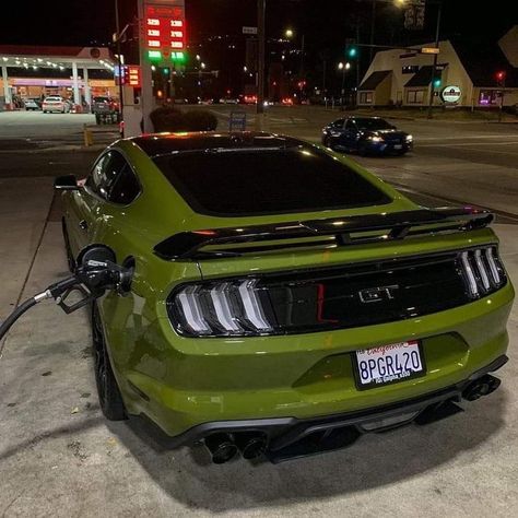 Green Mustang, Vintage Cart, Rich Cars, Super Fast Cars, Vinyl Wrap Car, Ford Mustang Car, Pimped Out Cars, Car Goals, Mustang Cars