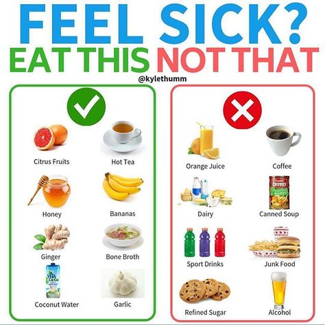 Question for you... what is your favorite food to eat when you are feeling sick? Let me know in the comments below  . I woke up this morning at 6am and I wasnt feeling well. I felt like I was getting sick and that cant happen! .  So this morning I skipped my morning coffee  and grabbed a banana  as I ran out the door to a couple training sessions. .  You see when our body isnt feeling up to full strength it is important that we make wise food choices to fight back  against illness. . Following t Foods To Eat While Sick Cold, Foods For A Cold Feel Better, Immune Boosting Foods When Sick, What To Do When Sick Feel Better, Sick Foods Feel Better, Food For Colds Feel Better, Snacks When Sick, How To Feel Better When Sick, Sick Essentials