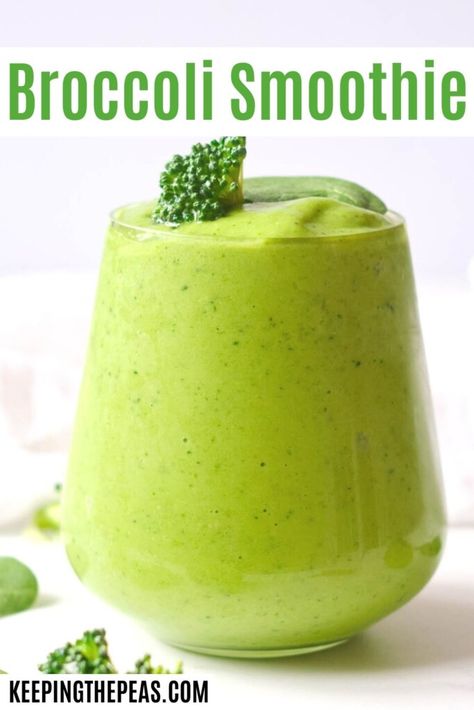 Non Acidic Smoothies, Broccoli Smoothie Recipes, Broccoli Smoothie, Veggie Smoothie Recipes, Morning Smoothie Recipes, Vegetable Smoothie Recipes, Chia Puddings, Smoothie Without Banana, Plant Based Smoothies