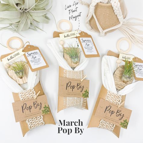 Spring Sales Blitz Ideas, Easter Client Gift Ideas, Spring Giveaway Ideas, Real Estate Client Events, Spring Pop By Ideas, Spring Marketing Gifts, Business Gifts For Clients Marketing, Real Estate Spring Marketing, Real Estate Agent Pop By Ideas