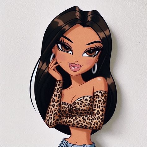 Doll Profile Picture, Bratz Dolls Paintings, Bratz Doll Halloween Costume, Pink Girly Quotes, Disney Swag, Las Bratz, Black Bratz Doll, Brat Doll, Black Woman Artwork