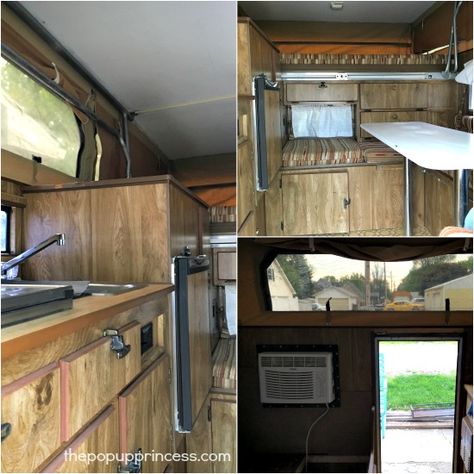 Rick & Sharon's Truck Pop Up Camper Makeover - The Pop Up Princess Truckbed Camper Remodel, Pickup Camper Remodel, Truck Bed Pop Up Camper, Pop Up Truck Camper Remodel, Slide In Truck Camper Remodel, Slide In Camper Remodel, Truck Camper Makeover, Truck Camper Renovation, Pop Up Ideas