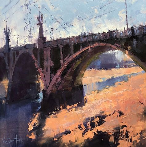 Bridge Painting, Bridge City, City Scene, Ap Art, Contemporary Artwork, Art Oil, The Gap, American Artists, Contemporary Paintings