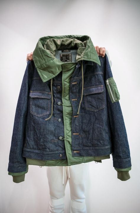 Workwear Vintage, Boys Denim, Jeans Diy, Mode Inspo, Fashion Images, Denim Design, Family Outfits, Military Fashion, Jacket Outfits