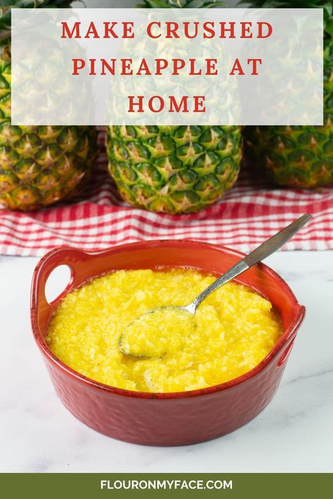 How to Make Crushed Pineapple Canned Crushed Pineapple Recipes, Recipes Using Crushed Pineapple, Pineapple Core, Pineapple Corer, Diy Pineapple, Pineapple Sauce, Chopped Pineapple, Pineapple Drinks, Pot Recipes Easy