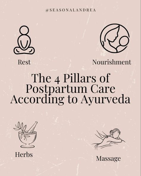 The 4 Pillars of Ayurvedic Postpartum Care: 1️⃣Rest: The initial 6 weeks take time to slow down following the 5x5x5 rule. Yoga nidra, meditation, baths, yoni steams, womb basti are all ways I introduce ancient healing techniques to help you rest.  2️⃣Nourishment: Ayurveda follows a mostly meat free diet the initial weeks postpartum and slowly introduces foods that might be harder to digest as your agni (digestion) gets stronger. All foods are warm & cooked to keep mama nourished and replen... Ayurvedic Postpartum, Yoga Nidra Meditation, 4 Pillars, Healing Techniques, Ancient Healing, Yoga Nidra, Postpartum Care, Meat Free, Take Time