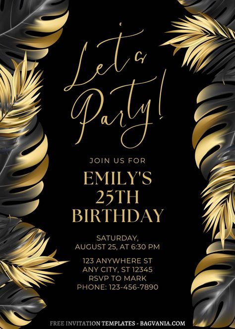 Freshers Party Invitations Templates, Diy Birthday Invitation Card, Invitation For Party Template, Birthday Card Invites Ideas, Invitation To Birthday Party, 60th Birthday Invitation Template Free, Free Editable Birthday Invitations, Birthday Invitations Card Design Ideas, 18th Birthday Invitation Background