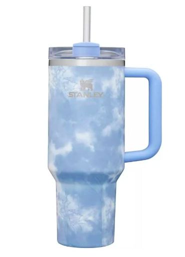 STANLEY Adventure Quencher Travel Tumbler 40 oz - Ocean Blue Tie Dye Stanley Bottle, Stanley Adventure Quencher, Stanley Water Bottle, Stanley Products, Trendy Water Bottles, Stanley Adventure, Cute Water Bottles, Stanley Quencher, Travel Tumbler