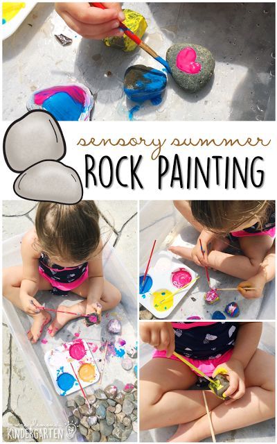 Outdoor Activities For Toddlers, School Age Activities, Summer Preschool, Daycare Activities, Summer Crafts For Kids, Outdoor Classroom, Outdoor Activities For Kids, Painting Rocks, Tot School