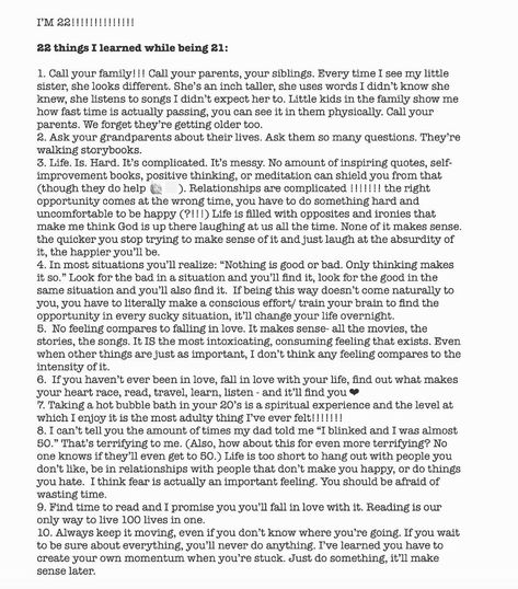 I’M 22!!!!!!!!!!!!!! Here are 22 things I learned while being 21 pic.twitter.com/yKkztNdJaQ Turning 22, Dear Students, Listen To Song, Things I Learned, Books For Self Improvement, Love You Very Much, Emotional Photography, Family Show, Old Quotes