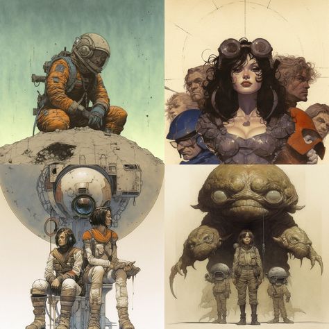 Travis Charest Midjourney style | Andrei Kovalev's Midlibrary Travis Charest Art, Comic Coloring, Travis Charest, Eadweard Muybridge, Leroy Neiman, Book Graphic, Modern Illustration, Artistic Installation, Exotic Bird