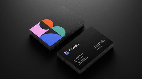 Brokian® on Behance Business Card Gallery, Modern Branding Design, Real Estate Business Cards, Digital Business Card, Graphic Design Photography, Design Visual, Ux Web Design, Modern Branding, Branding Inspiration