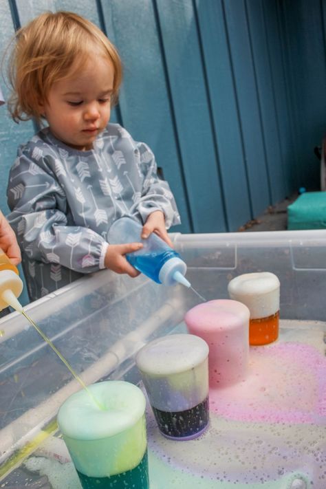 sensory play for toddlers Sensory Play For Toddlers, Baking With Toddlers, Traditional Baking, Fun For Toddlers, Sensory Play Toddlers, Baking Soda And Vinegar, Empty Water Bottle, Splat Mat, Critical Thinking Questions