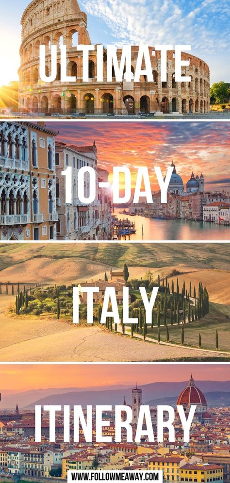 Ultimate 10-Day Italy Itinerary Hidden Italy, Italy Honeymoon Itinerary, Italian Tour, Italy Trip Itinerary, Italy Vacation Itinerary, Honeymoon In Italy, 10 Days In Italy, Italy Road, Italy Tour