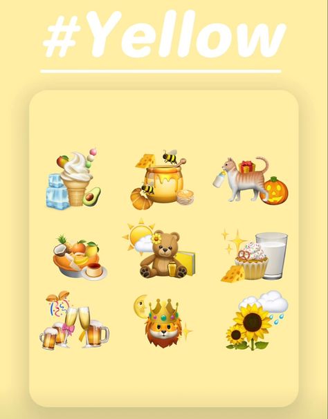 Yellow Emoji Combinations, Cute Emoji Combinations, Watermark Ideas, Mickey And Minnie Love, Instagram Animation, Emoji Set, Instagram Design Creative, Instagram Captions Clever, Emoji Combinations