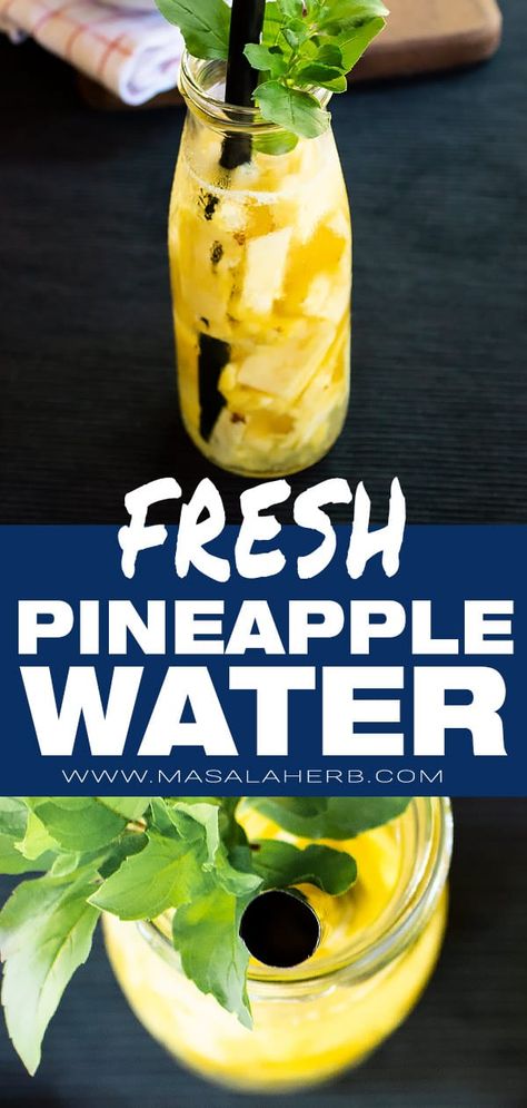 Pinapple Water, Pineapple Water Recipe, Pineapple Infused Water, Soul Cleanse, Vegan Beverages, Beverages Recipes, Refreshing Beverages, Pineapple Water, Pineapple Drinks