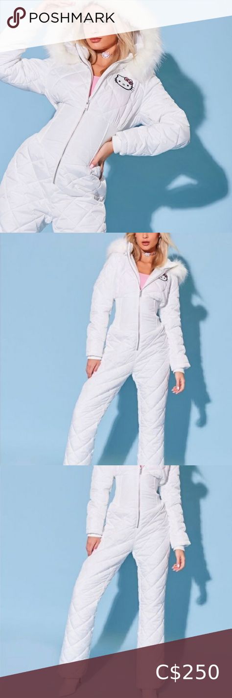 HELLO KITTY × FOREVER 21 Quilted
Snow / Ski Suit Hello Kitty Forever 21, Zipper Corset, Fur Lined Hoodie, Corset Waist, Snow Bunnies, Lined Hoodie, Ski Suit, Skiing Outfit, Ski Suits