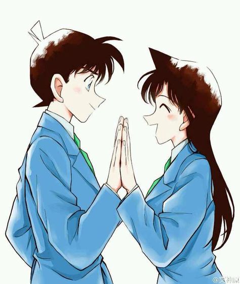 Shinichi and Ran Shinichi And Ran, Detective Conan Ran, Detective Conan Shinichi, Manga Detective Conan, Ran And Shinichi, Kid Detectives, Detective Fiction, Detective Conan Wallpapers, Kudo Shinichi