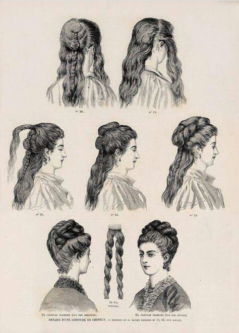 1870s Hairstyles, 1800s Hairstyles, Era Victoria, Historical Hairstyles, Old Hairstyles, Victorian Hairstyles, Curly Bangs, Athletic Hairstyles, Hair Reference