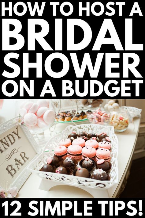 Bridal Shower On A Budget, Shower On A Budget, Bridal Shower Gifts For Bride, Bridal Shower Decorations Diy, Simple Bridal Shower, Bridal Shower Planning, Bridal Shower Inspiration, Bridal Shower Diy, Bridal Shower Food