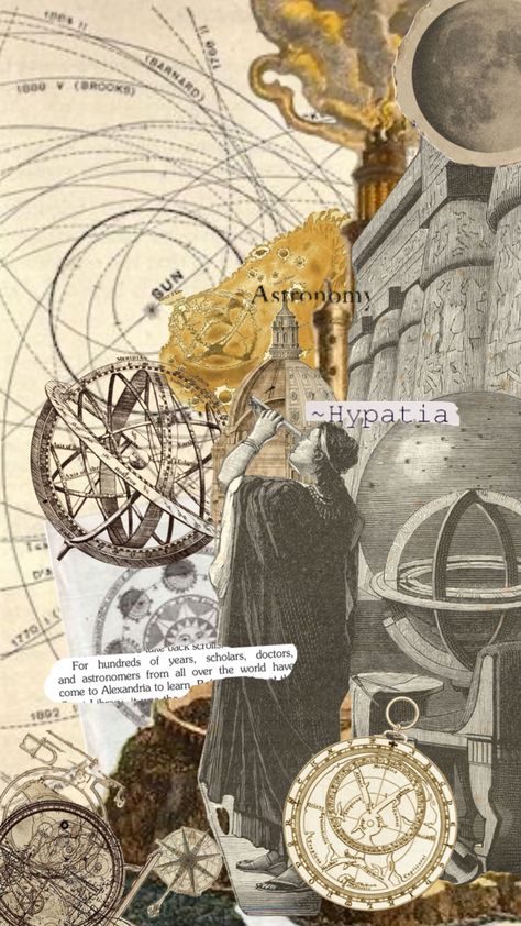 Ancient Greek Astronomy, Ancient Literature Aesthetic, Hypatia Of Alexandria Aesthetic, Ancient Aesthetic Wallpaper, Ancient Astronomy Aesthetic, Philosophy Background Design, Ancient Philosophy Aesthetic, Archaeology Aesthetic Wallpaper, Astrolabe Aesthetic