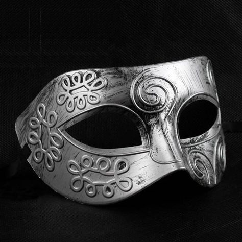 Aliexpress.com: Comprar Máscara veneciana del carnaval de oro de plata del hombre gladiador / Romano máscara del carnaval Máscara del partido de máscara de piel fiable proveedores en Love cabin Gladiator Halloween, Halloween Costume Wedding, Masquerade Halloween Costumes, Mask Venetian, Mascara Maybelline, Mens Masquerade Mask, Fancy Dress Ball, Halloween Costume Props, Venetian Masquerade Masks