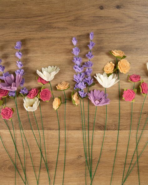 Bouquets – TheHardwoodForest Stem Bouquet, Marguerite Daisy, Wild Flower Bouquet, Felt Bouquet, Flowers Wedding Bouquet, Miniature Rose, Felt Flower Bouquet, Felt Flowers Diy, Picking Flowers