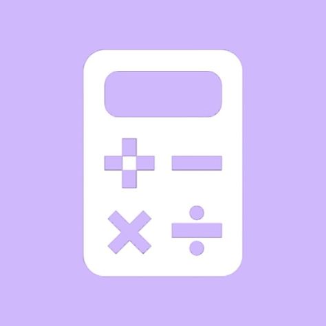 Setting Purple Icon, Lavender Icon, Calculator App Icon, Zestaw Ikon, App Pictures, Purple Themes, Purple Wallpaper Iphone, Ios App Icon Design, Iphone Photo App