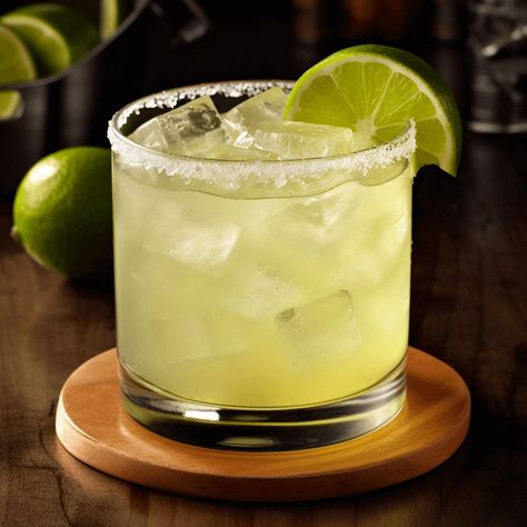 Picture of a drink Tommy's Margarita Tommy's Margarita, Lime Margarita Recipe, Margarita Drink, Tequila Margarita, Lime Margarita, Classic Margarita, Margarita Cocktail, Agave Syrup, Food Garnishes