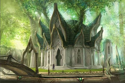 Elven City, Social Games, Play Free Online Games, 3d Modelle, Fantasy House, Fantasy City, Fantasy Castle, Fantasy Setting, Fantasy Places