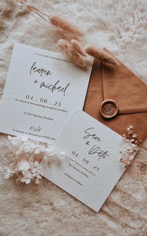 Perfect for your boho or rustic wedding aesthetic Wedding Invitations Boho, Baby Shower Invitations For Boys, Shower Invitations, Boho Wedding, Save The Date, Baby Shower Invitations, Getting Married, Rustic Wedding, Wedding Invitations