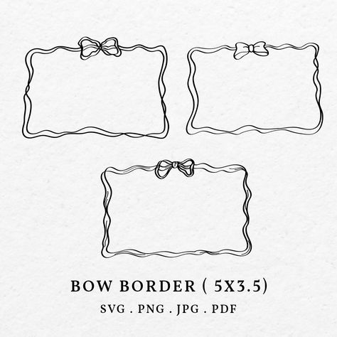 "The Bow Border Frame Scribble Squiggle is a whimsical and elegant design crafted to adorn table place cards and reception placeholders at weddings or other events. Its playful strokes mimic the grace of ribbons, infusing an air of celebration and charm. This intricate border frames the cards with delicate loops, adding a touch of sophistication to any setting. With its intricate yet enchanting design, it serves as a captivating visual element, elevating the ambiance of the occasion with joyous Bow Border, Place Card Template, Border Frame, Table Place Cards, Coron, Outline Art, Place Card, Border Design, Place Cards