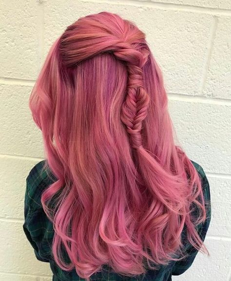 Like what you see? Follow me for more: @uhairofficial Mermaid Hair Color, Best Wedding Hairstyles, Hair Color Pink, Burgundy Hair, Hair Colours, Dye My Hair, Prom Hairstyles, Top Five, Mermaid Hair