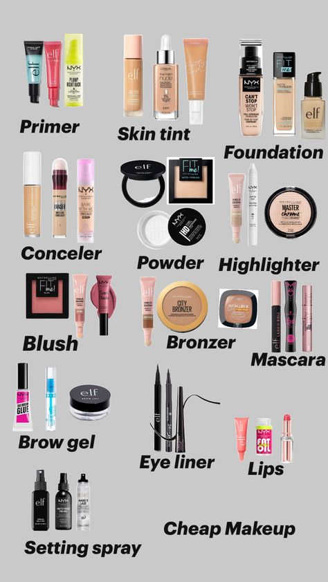 Things you can get for cheap Makeup Routine Guide, Latina Makeup, Makeup Order, Simple Makeup Tips, Mode Tips, Makeup Artist Tips, Makeup Help, Easy Makeup Tutorial, Face Makeup Tips