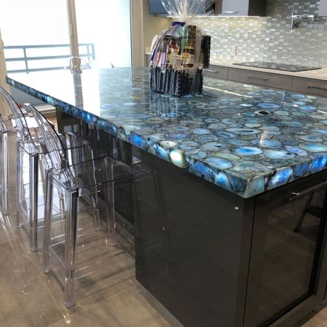 Blue Agate Dining Table Top, Agate Vanity Top, Natural Handmade Agate Stones Kitchen Counter Top Marble Stand, Kitchen Slab, Countertop Slabs, Stone Table Top, Blue Agate Stone, Agate Table, Coffee Table Top, Guest Table, Kitchen Counter Top