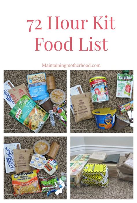 72 Hr Kit Food List, 72 Hour Food Kits Ideas, Emergency Food List, Emergency Food Supply List, 72 Hour Kit Food, Food Supply List, 72 Hour Kit, Emergency Food Kit, 72 Hour Emergency Kit