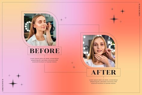 Before And After Design Template, Before And After Graphic Design, Before And After Background, Before After Template, Before And After Template, Technology Posters, Flyers Design, Botox Fillers, Background Template