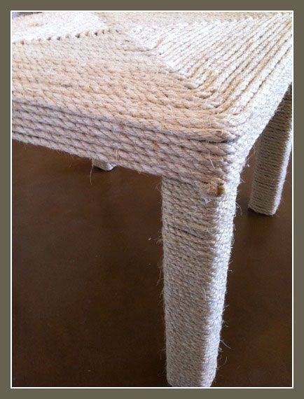 Wrap a table with sisal rope! Perfect cat scratching post and lounge table. :) Ikea Lack Side Table, Lack Table, Ikea Lack Table, Ikea Table, Diy Side Table, Ikea Lack, Side Table Decor, Rope Wrapped, Sisal Rope