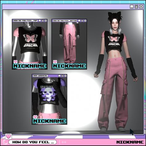 Give Me A Nickname, Arm Warmers Outfit, Sims 4 Female Clothes, Cc Top, Sims 4 Body Mods, Sims 4 Expansions, Tumblr Sims 4, Clothes Cc, Alpha Cc