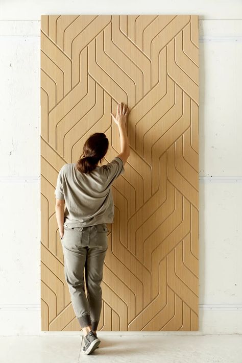 Pleat&Weave - Plyboo - Bamboo Wall, Ceiling, Plywood, Floor Products Bamboo Fashion, Living Hinge, Bamboo Plywood, Sound Wall, Plywood Floor, Mirror Panel, Acoustic Wall Panels, Bamboo Wall, Acoustic Wall