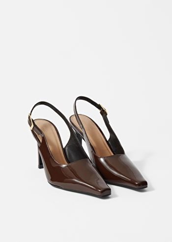 The Party Edit | Women's clothing | & Other Stories Heels And Socks, Sling Back Pumps, Brown Womens Shoes, Tony Bianco, Brown Heels, Boot Pumps, Hair Accessories Jewelry, Sling Back, Slingback Pump