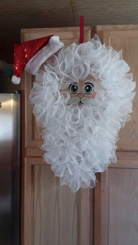 Holiday Mesh Wreaths, Snowman Tree Topper, Christmas Door Decorating Contest, Christmas Decorations Centerpiece, Door Decorating Contest, Deco Wreaths, Santa Wreath, Christmas Mesh Wreaths, Christmas Decorations Wreaths