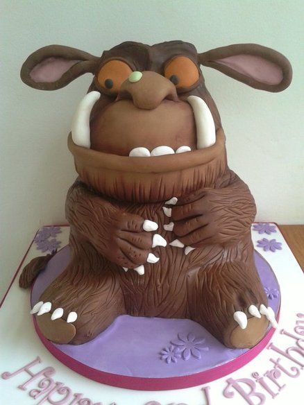 Grufallo! Tall Chocolate Cake, 3rd Birthday Cakes, Sculpted Cakes, Character Cakes, Childrens Birthday Cakes, Specialty Cakes, Novelty Cakes, Occasion Cakes, Birthday Cake Kids