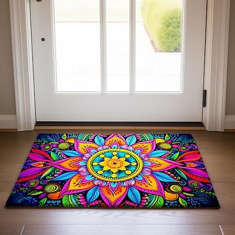 Entry Mudroom, Painting Mandala, Deco Boheme, Entrance Rug, Bathroom Mat, Palau, Outdoor Mat, Outdoor Door Mat, Bhutan